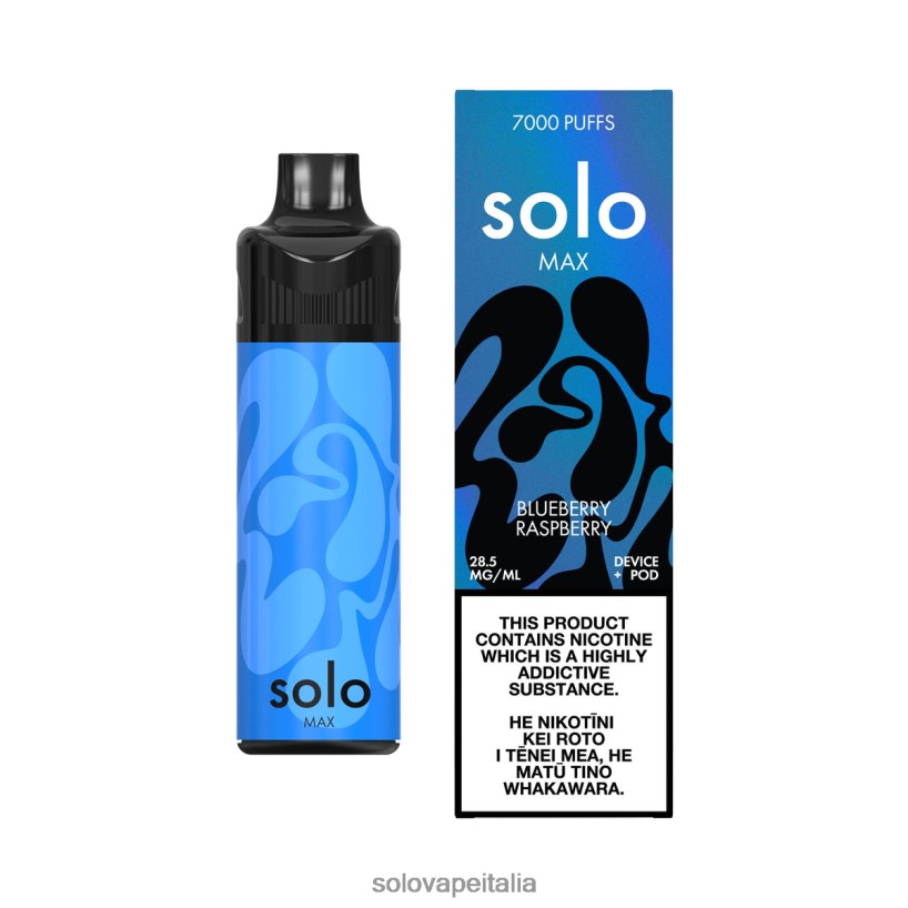 Solo Vape How To Use - Solo MAX kit cialda lampone mirtillo JT2TF265