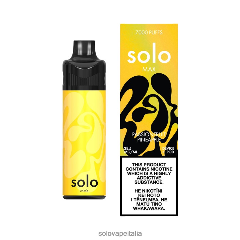 Solo Vape Recensione - Solo MAX kit cialda ananas frutto della passione JT2TF269
