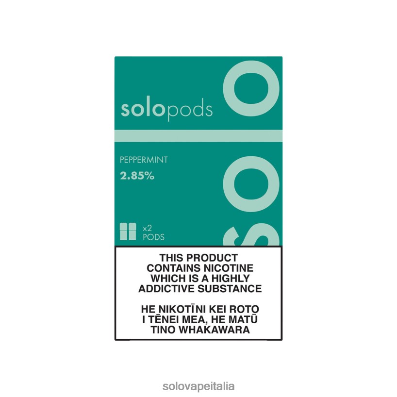 Solo Vape Recensione - Solo capsula di ricambio, confezione da 2 menta piperita JT2TF263