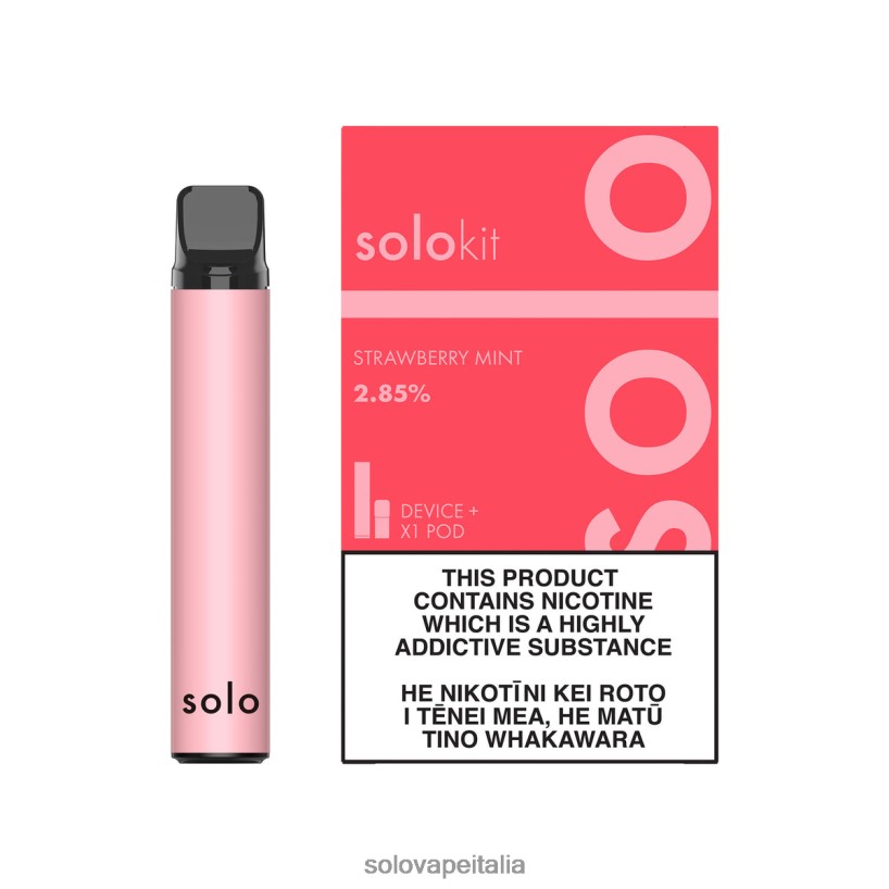 Solo Vape How To Use - Solo kit cialda menta fragola JT2TF241
