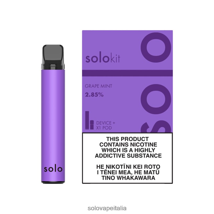 Solo Vape Recensione - Solo kit cialda menta d'uva JT2TF245