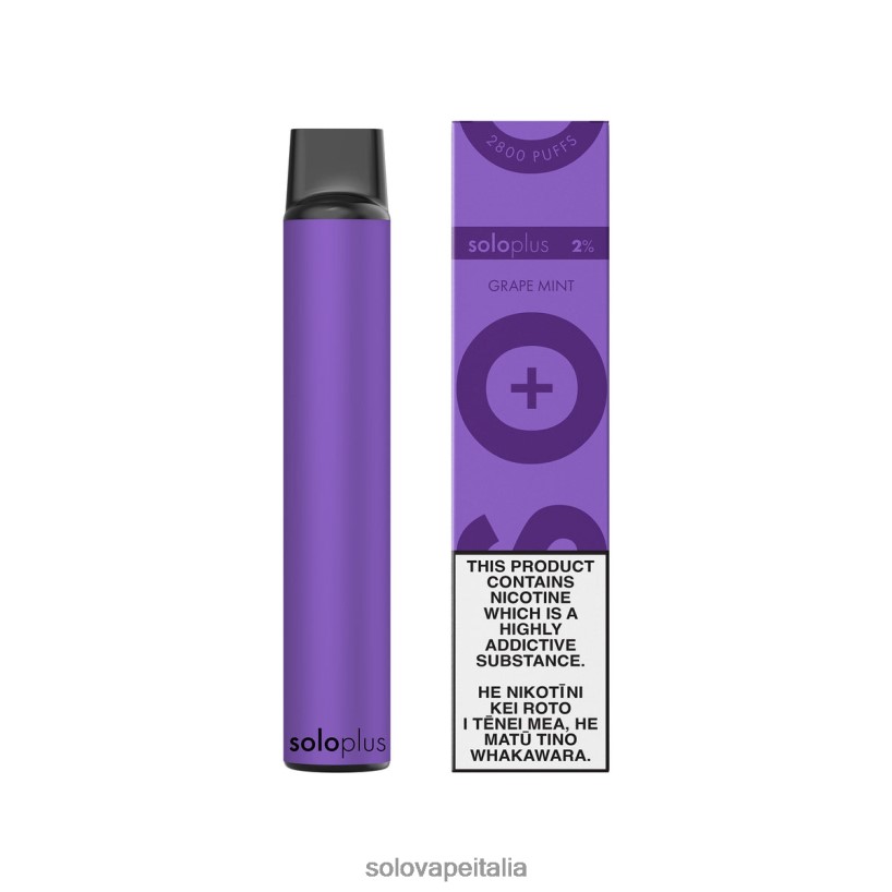 Solo Vape Recensione - Solo Plus vaporizzatore usa e getta menta d'uva JT2TF227