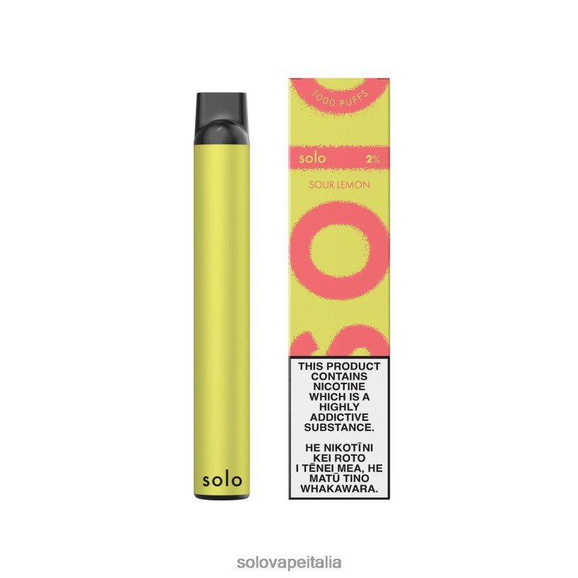 Solo Vape Review - Solo vaporizzatore usa e getta limone acido JT2TF212
